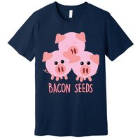 Funny Paleo Keto Bacon Seeds Three Pigs Premium T-Shirt