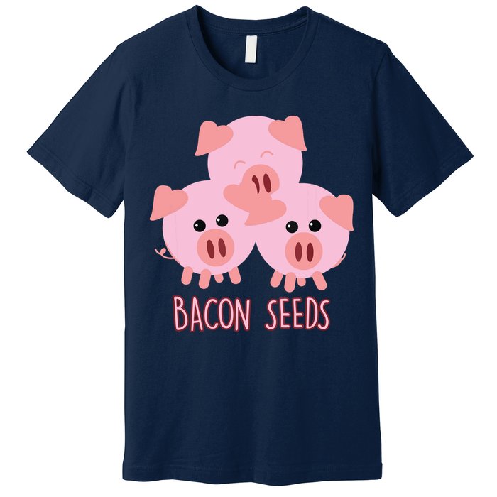Funny Paleo Keto Bacon Seeds Three Pigs Premium T-Shirt