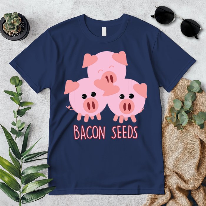 Funny Paleo Keto Bacon Seeds Three Pigs Premium T-Shirt