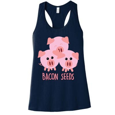 Funny Paleo Keto Bacon Seeds Three Pigs Womens Tank Top