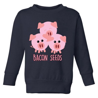 Funny Paleo Keto Bacon Seeds Three Pigs Toddler Sweatshirt