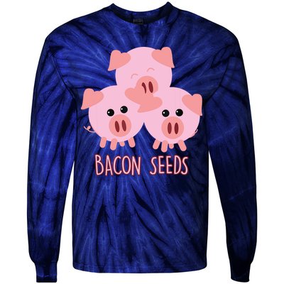 Funny Paleo Keto Bacon Seeds Three Pigs Tie-Dye Long Sleeve Shirt