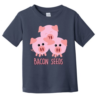 Funny Paleo Keto Bacon Seeds Three Pigs Toddler T-Shirt