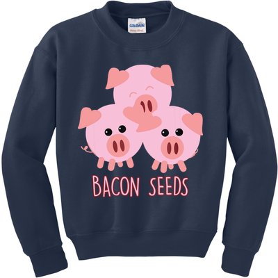 Funny Paleo Keto Bacon Seeds Three Pigs Kids Sweatshirt