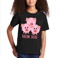 Funny Paleo Keto Bacon Seeds Three Pigs Kids T-Shirt