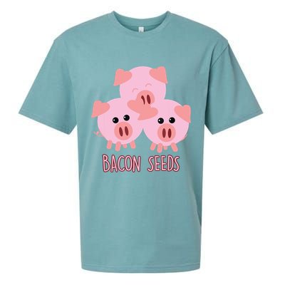 Funny Paleo Keto Bacon Seeds Three Pigs Sueded Cloud Jersey T-Shirt