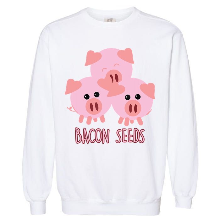 Funny Paleo Keto Bacon Seeds Three Pigs Garment-Dyed Sweatshirt