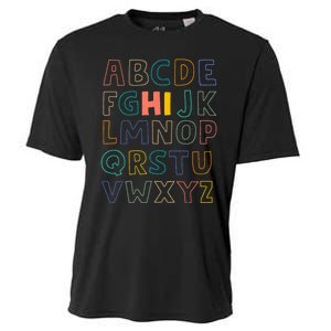 Funny Pre K Kindergarten Hi Alphabet Back To School Teachers Cooling Performance Crew T-Shirt