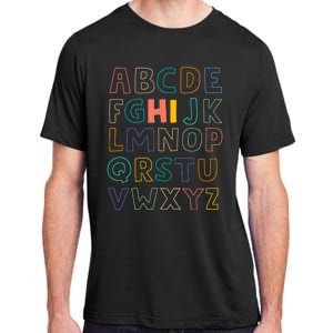 Funny Pre K Kindergarten Hi Alphabet Back To School Teachers Adult ChromaSoft Performance T-Shirt