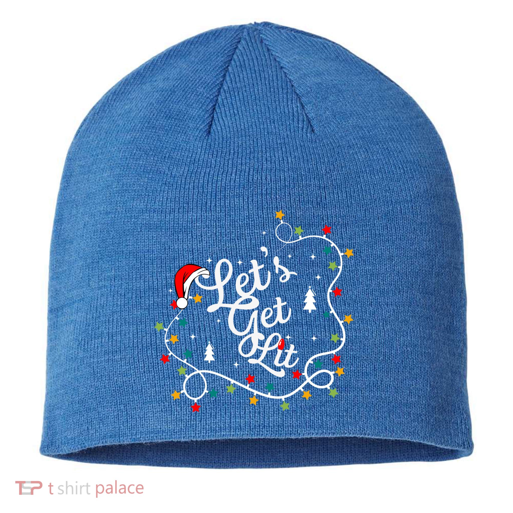 Funny Pajamas Lets Get Lit Christmas Tree Costume Xmas Gift Sustainable Beanie