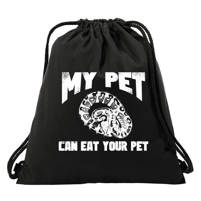 Funny Pet Love Ball Python Gift Funny Gift Snake Lovers Gift Drawstring Bag