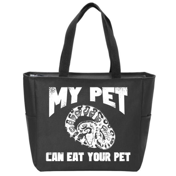 Funny Pet Love Ball Python Gift Funny Gift Snake Lovers Gift Zip Tote Bag