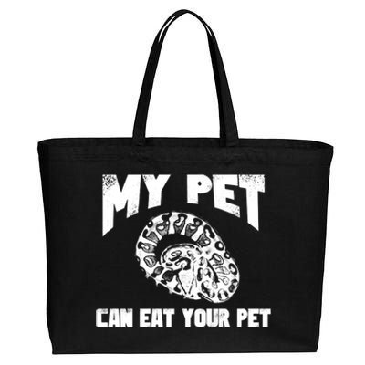 Funny Pet Love Ball Python Gift Funny Gift Snake Lovers Gift Cotton Canvas Jumbo Tote