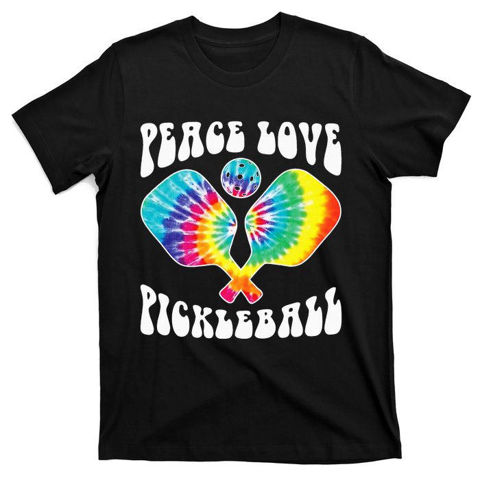 Funny Peace Love Pickleball Vintage Design T-Shirt