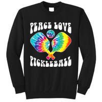 Funny Peace Love Pickleball Vintage Design Tall Sweatshirt