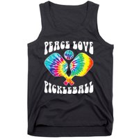 Funny Peace Love Pickleball Vintage Design Tank Top