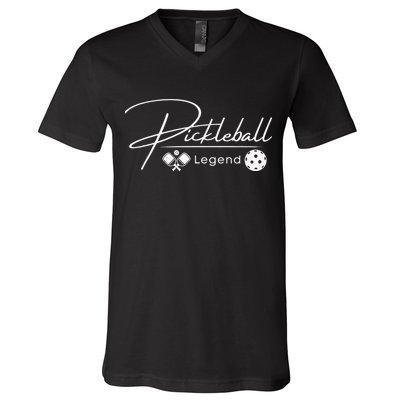 Funny Pickleball Legend Player V-Neck T-Shirt