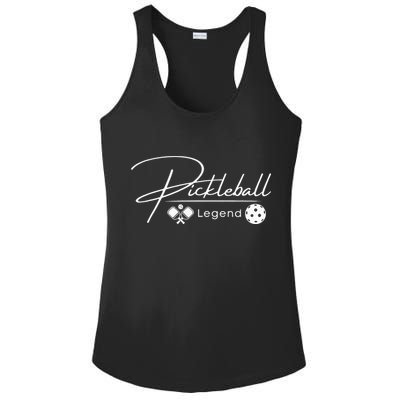 Funny Pickleball Legend Player Ladies PosiCharge Competitor Racerback Tank
