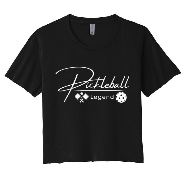 Funny Pickleball Legend Player Crop Top
