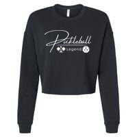 Funny Pickleball Legend Player Cropped Pullover Crew