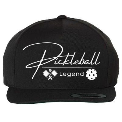 Funny Pickleball Legend Player Wool Snapback Cap