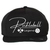 Funny Pickleball Legend Player Wool Snapback Cap