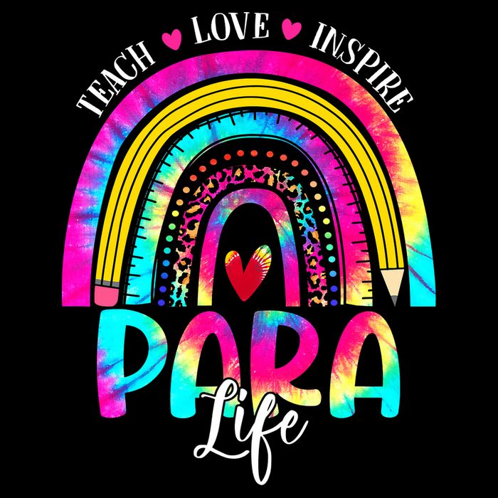 Funny Para Life Teacher Rainbow Tie Dye First Day Of School Wool Snapback Cap