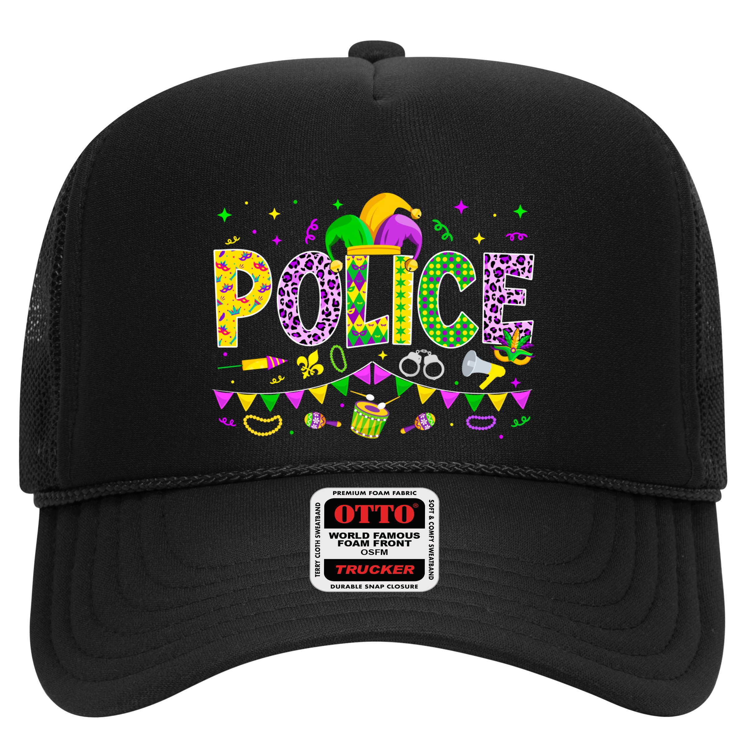 Funny Police Lover Mardi Gras Carnival Party Cool Gift Hat