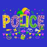 Funny Police Lover Mardi Gras Carnival Party Cool Gift Toddler T-Shirt