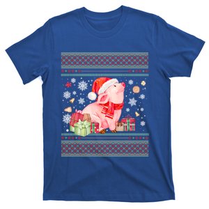 Funny Pig Lovers Cute Pig Santa Hat Ugly Christmas Sweater Cute Gift T-Shirt