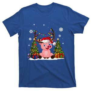 Funny Pig Lovers Cute Pig Santa Hat Ugly Christmas Sweater Gift T-Shirt