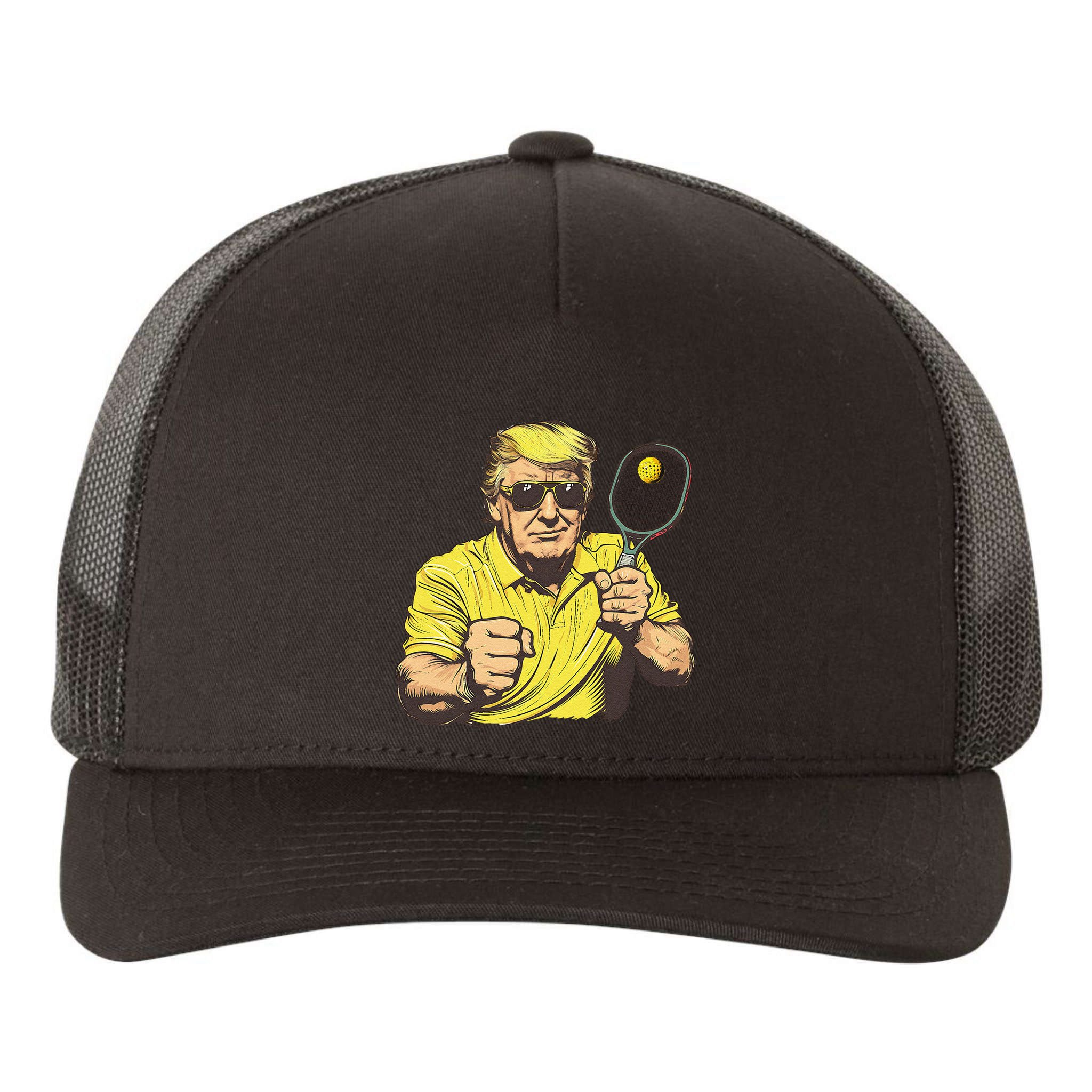 Funny Pickleball Lovers Graphics Pickle Ball Women Dad Gift Yupoong Adult 5-Panel Trucker Hat