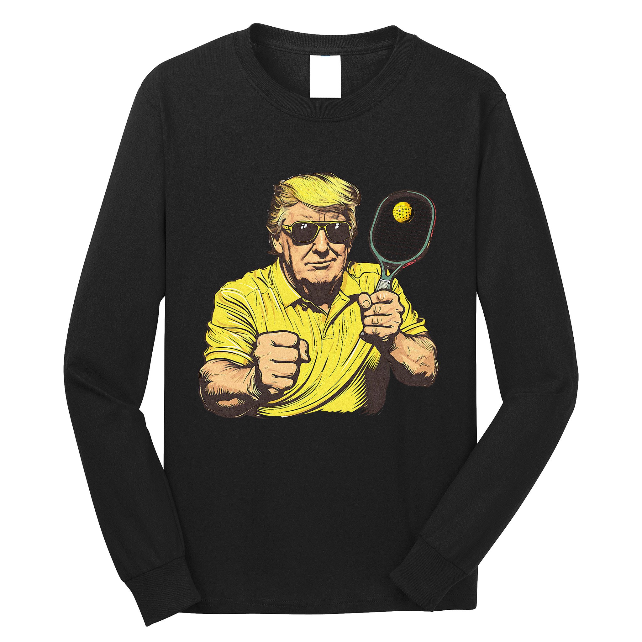 Funny Pickleball Lovers Graphics Pickle Ball Women Dad Gift Long Sleeve Shirt