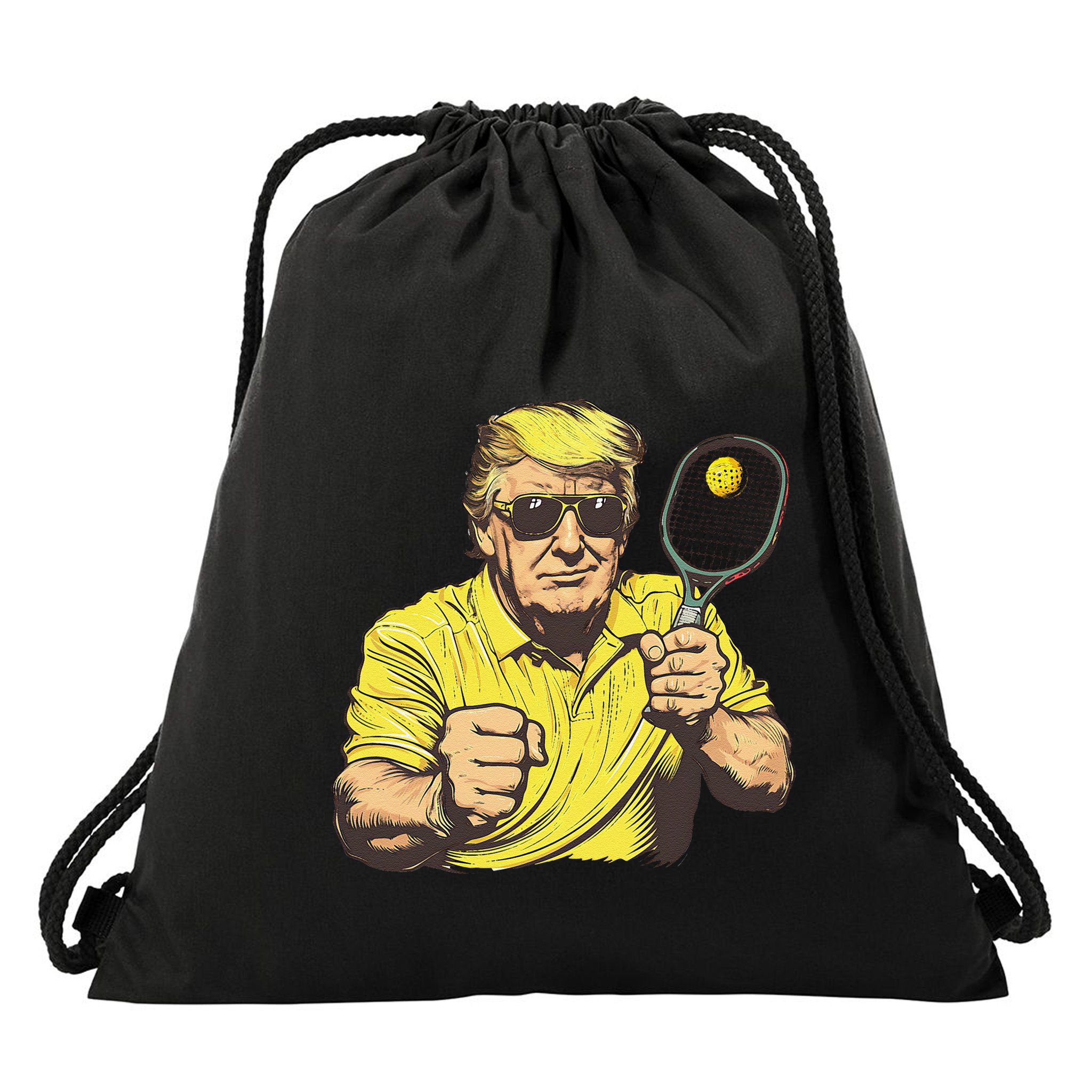 Funny Pickleball Lovers Graphics Pickle Ball Women Dad Gift Drawstring Bag