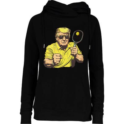 Funny Pickleball Lovers Graphics Pickle Ball Women Dad Gift Womens Funnel Neck Pullover Hood