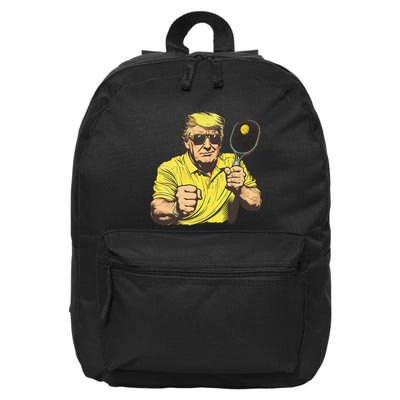 Funny Pickleball Lovers Graphics Pickle Ball Women Dad Gift 16 in Basic Backpack