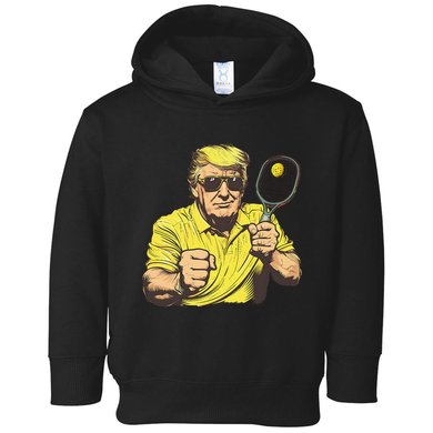 Funny Pickleball Lovers Graphics Pickle Ball Women Dad Gift Toddler Hoodie