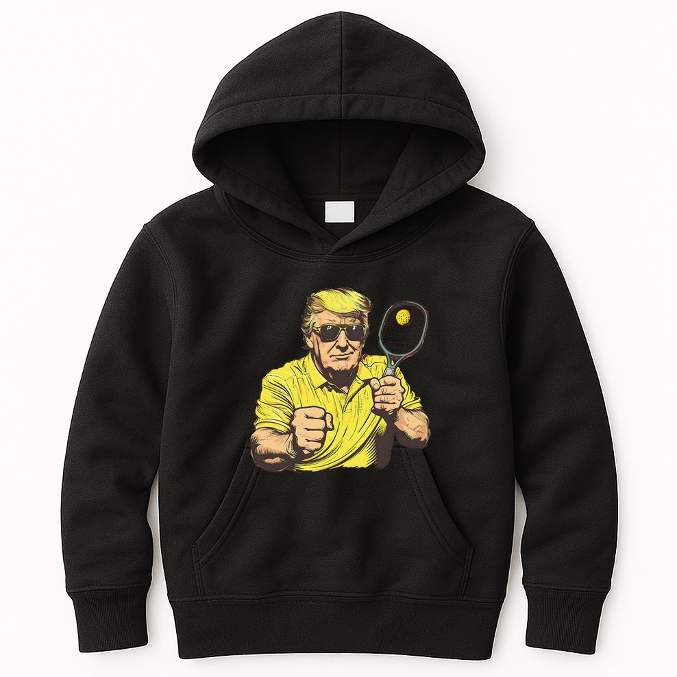 Funny Pickleball Lovers Graphics Pickle Ball Women Dad Gift Kids Hoodie