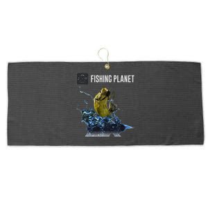 Fishing Planet LargeMouth Bass Large Microfiber Waffle Golf Towel