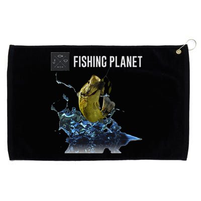 Fishing Planet LargeMouth Bass Grommeted Golf Towel