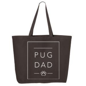 Funny Pug Lover Dog Dad Tee Minimalist Pug Dog Lover 25L Jumbo Tote