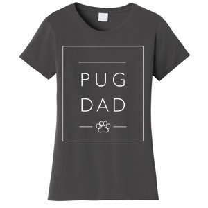 Funny Pug Lover Dog Dad Tee Minimalist Pug Dog Lover Women's T-Shirt