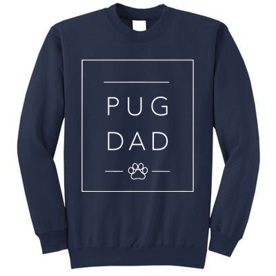 Funny Pug Lover Dog Dad Tee Minimalist Pug Dog Lover Sweatshirt