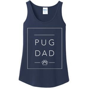 Funny Pug Lover Dog Dad Tee Minimalist Pug Dog Lover Ladies Essential Tank