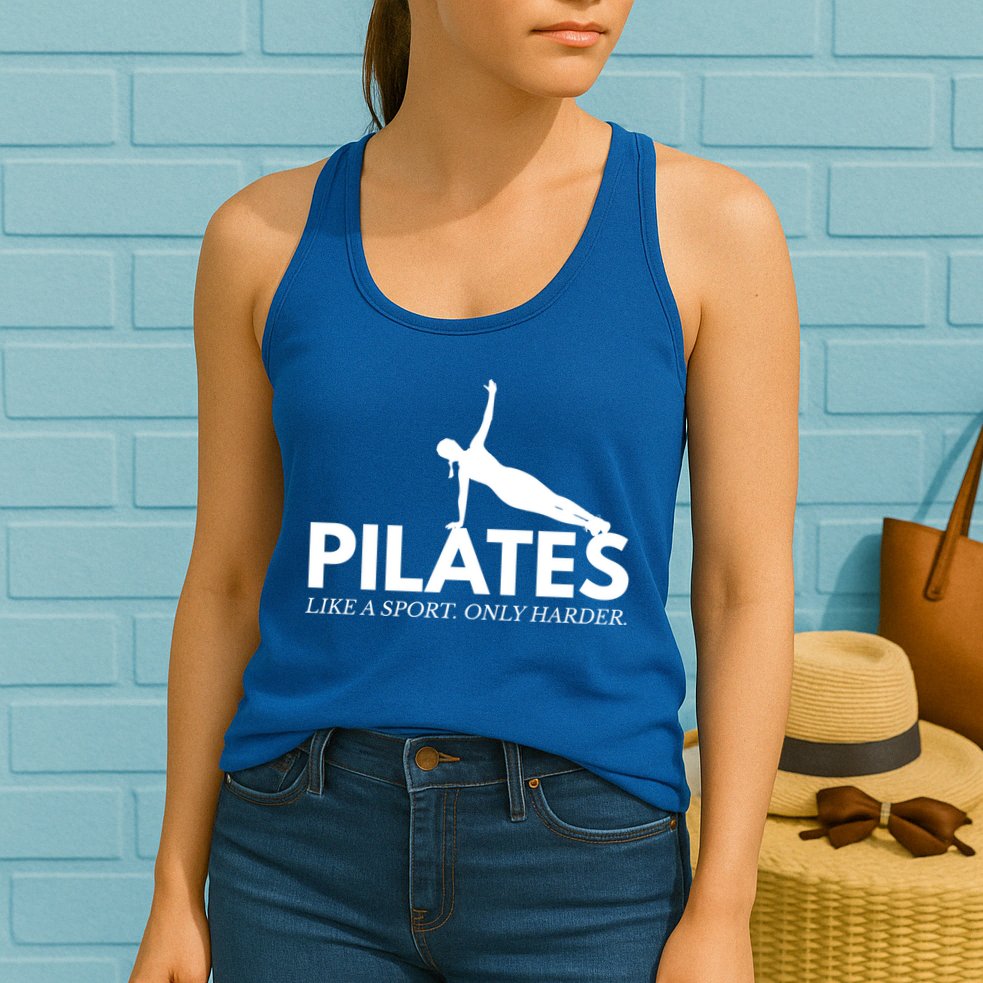 Funny Pilates Like A Sport Only Harder Great Gift Womens Tank Top