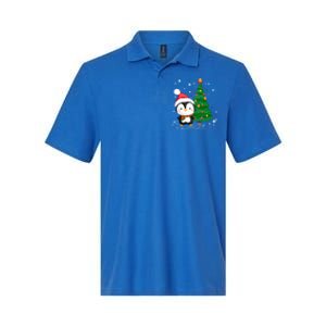 Funny Penguin Lover Gift Santa Hat Penguin Christmas Cool Gift Softstyle Adult Sport Polo