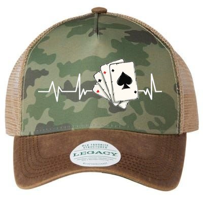 Funny Poker Lover Design For Gamblers Poker Player Legacy Tie Dye Trucker Hat