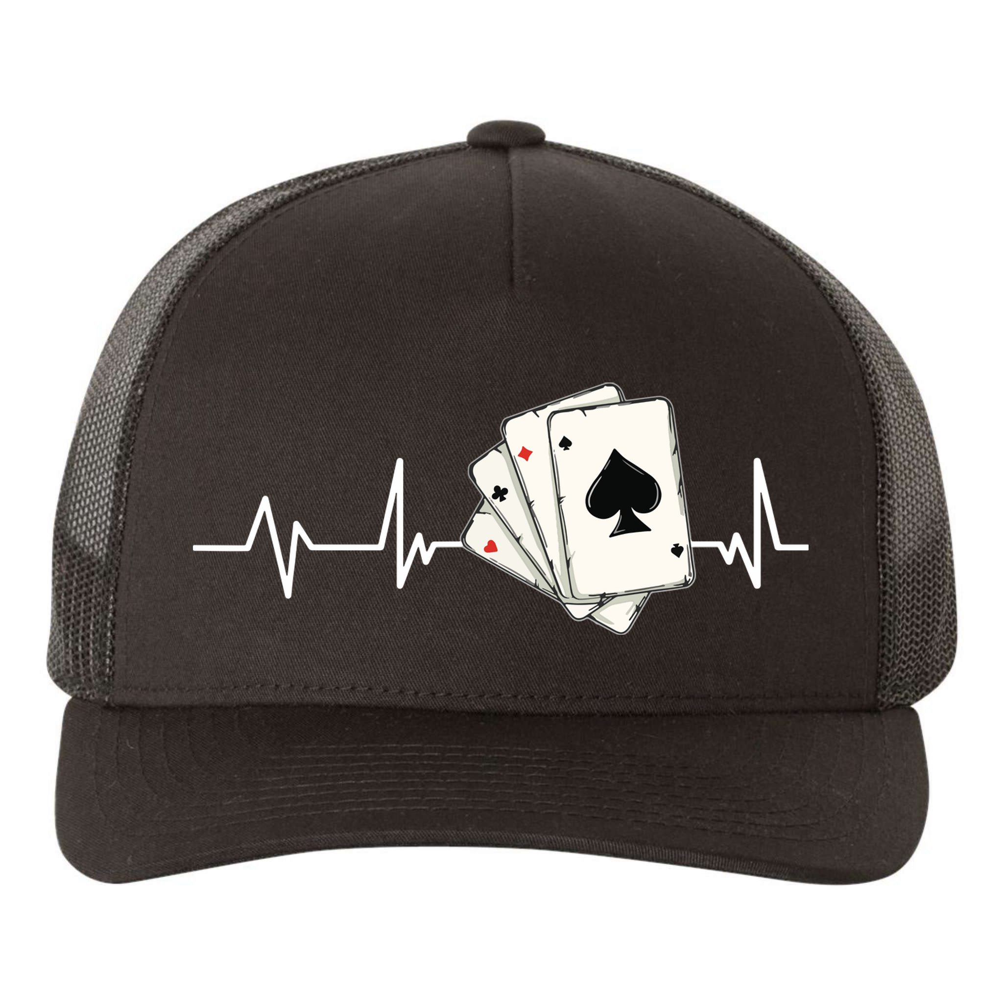 Funny Poker Lover Design For Gamblers Poker Player Yupoong Adult 5-Panel Trucker Hat