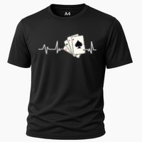Funny Poker Lover Design For Gamblers Poker Player Cooling Performance Crew T-Shirt