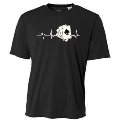 Funny Poker Lover Design For Gamblers Poker Player Cooling Performance Crew T-Shirt